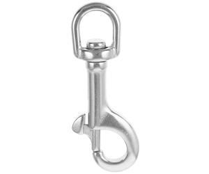 HEALLILY Swivel Hook Sax Strap Hook for Saxophone Strap , Stainless Steel Sturdy Alternative with Easy Attach and Detach Feature , Silver Suitable for Other Applications