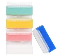 HEALLILY Tactile Sense Trainer Bath Massager Brush Plastic and Sponge Material 5pcs for Relaxation and Sanitary Use for Home and Outdoor Travel Suitable for Teens the Elder