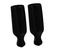 HEALLILY Tap Protector Beer Protection Covers for Plastic Faucet Cover Replacement Oktoberfest to 2pcs and Dust Black Tap Caps Keep Tidy Parts Bar for Draft and Kegerator
