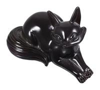 HEALLILY Tea Pet Figurine, Cute and Stable Color Changing Resin Fox-shaped Resin Craft Decor Adorable Home Decoration Accent for Desktop or Tea Lover's Collection