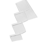 HEALLILY Transparent Wallet Display Stand Purse Organizer Rack with Wide Clutch Holder for Closet Shelf Dividers and Jewelry Showcase