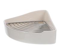 HEALLILY Triangle Corner Litter Potty Bunny Litter Tray Stain Resistant Safe for Pets Ceramic with Electroplated Internal Grid for Home Bathroom Small Animals and Rabbits