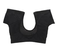 HEALLILY Underarm Sweat Absorption Vest Breathable Armpit Sweat Pads Short Sleeves for Women Ladies Medium Black