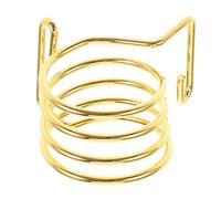 HEALLILY Universal Yellow Metal Tenor Saxophone Ligature with Gold Spiral Fastener, Protective and Fashionable Accessory for Alto Saxophone Mouthpiece, Portable and Elegant Design