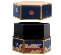 HEALLILY Vintage Tinplate Tea Storage Canister with Lid, Classic Shape Food Storage Jar Preventing Moisture, for Loose Tea Or Coffee Beans in Kitchen Or Dining