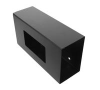 HEALLILY Wall Mounted Glove and Mask Box Holder in Black Iron with Open Front Design, Universal Compatibility Preventing Glove Tears, for Workshops and Offices