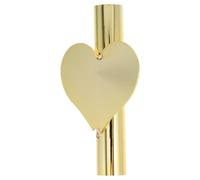 HEALLILY Wall Mounted Mini Tube Flower Arrangement Wall Container Iron Heart Shape Chic Creative Hanging Decor Vase for Art Window Sill