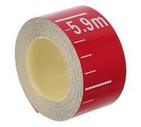 HEALLILY Water Level Gauge Tape, Reflective Red Plastic Liquid Level Scale Sticker Waterproof Measuring Tool for Storage Container and Marine Use