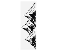 HEALLILY Waterproof Black PVC Mountain Car Decorative Decals Sticker Unique Creative Design, for Car Decoration and Off-Road Vehicle Styling