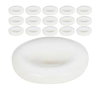 HEALLILY White Shell Trumpet Valve Finger Button Set Valve Finger Caps 15pcs Small Size Accessories Replacement Instrument Buttons for Standard Trumpets for Band and Orchestra