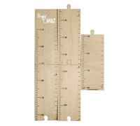 HEALLILY Wooden Height Chart for Growth Height Chart Made of Wood with Beige Finish and Save Space to Decorate Your Room and Record Moment of Development