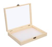 HEALLILY Wooden Insect Specimen Display Box 26x20cm Large Insect Mounting Case with Lid for Butterfly and Cricket Collection Suitable for School Science Projects and Home Decoration