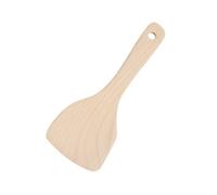 HEALLILY Wooden Rice Paddle Spoon Comfortable Grip and Light-Duty Design for Home Kitchen Use, Non-Stick Beige Rice Serving Spoon Made from Sturdy Wood