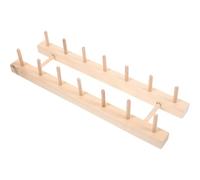 HEALLILY Wooden Spool Holder for Embroidery Spools and Mini Cones Sturdy and Convenient Knitting Accessory DIY Craft Organizer for Sewing Supplies