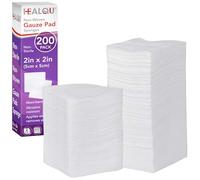 Healqu|Woven Gauze Pads, 2x2 8 Ply- Sterile Ultra Absorbent Surgical Sponges for Wound Dressing, Debridement, Cleaning, Prepping - Box of 50 Medical Gauze Sponges,