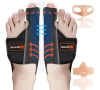 Healrecux Bunion Corrector for Women Men, 2Pcs Bunion Toe Corrector, Adjustable Bunion Splint Brace Big Toe Straightener for Bunion, Hallux Valgus Correction Day/Night Support