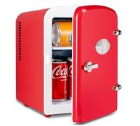 HealSmart Mini Portable Refrigerator, 4 Liter & 6 Cans Compact Refrigerators with Observation Window, 100% Freon Free and Eco Friendly for Drinks, Food,