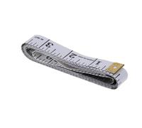 HEALSOPTHY 1.5 Meter White Vinyl Sewing Tape Measure with Water Resistant and Fray Prevention Features for Measuring Flat Surfaces and Weight Loss Body Measurement