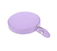 HEALSOPTHY 1.5m Purple Pu Leather Measuring Tape Soft Small Body Tape Measure Portable Practical Measuring Tool for Sewing Tailoring and Body Measurement