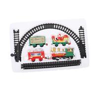 HEALSOPTHY 1 Box Christmas Electric Simulation Rail Train for Mini Motorized Track Model for Table and Shelf Decoration Adorable Festive Design for Holiday Party Display