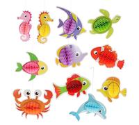 HEALSOPTHY 1 Set Undersea Animal Honeycomb Ball Decoration Vibrant Birthday Party Centerpieces for Reusable Craft for Showers Themed Celebrations