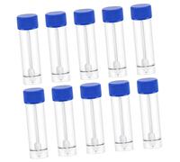 HEALSOPTHY 10 PCS Plastic for Medical Laboratory Use Leak Stool and Sample Cups Medical Test Cups for Pathology and Sample Preparation