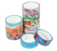 HEALSOPTHY 10 Rolls Beach Shell Ice Cream Washi Tape Each Cuttable Decorative Paper Stickers for Scrapbook DIY Crafts Stationery Tape for Planners Diaries gift for for for for for for Wrapping