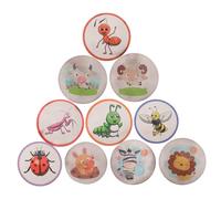 HEALSOPTHY 10 Sheets Cartoon Animal Potty Training Stickers Heat Sensitive Color Changing for Boys Reusable Toilet Seat Reward Stickers