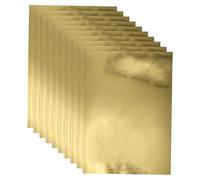 HEALSOPTHY 10 Sheets Gold Mirror Cardstock Metallic Foil Paper for Childrens Crafts DIY Projects Embossed Shimmer Cardboard Sheets for Handmade Cards Birthday Party Decorations