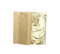 HEALSOPTHY 100 Sheets Imitation Gold Leaf Foil for Arts Crafts Decoration Gilding Furniture Frames with Smooth Metallic Finish for Interior Design and DIY Projects