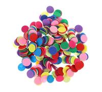 HEALSOPTHY 1000pcs Round Non-Woven Fabric Gaskets 2.5cm Mixed Colors DIY Hair Accessories Handmade Headdress Supplies Craft Pads