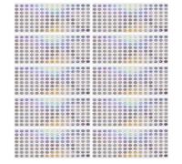 HEALSOPTHY 1000pcs Trading Use Adhesive Sticker with Anti-counterfeiting and Color Changing Design, Ce Rohs Certified for Product Branding