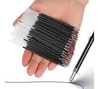 HEALSOPTHY 100pcs 0.7mm Blue Ballpoint Pen Refills for Retractable Pens, Precision Writing, Minimises Smudging, for School Season Decor, Office and School Supplies