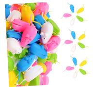 HEALSOPTHY 100pcs Baby First Tooth Box Plastic Keepsake Organizer with Smooth Surface Unique Shape Assorted Colour Chic Stylish Design for Storing Baby Teeth and Recording Baby's Growth Assorted style