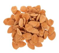 HEALSOPTHY 100Pcs Coffee Brown Plush Deer Ear Clips DIY Craft Accessories Double-Sided Fabric Ears for Fairy Costume Clothing Decor Handmade Ornament