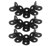 HEALSOPTHY 100pcs Heavy Duty Black Shelf Support Brackets Metal Corner Braces for Wood Shelves Reinforced Angle Brackets for Wall Mounted Storage Stable Reinforcement with High Load Capacity