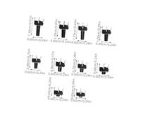 HEALSOPTHY 100Pcs Micro Switch Kit Normally Open Momentary Push Button Switches for DIY Electronic Projects Small Tactile Button Panel for Circuit Boards
