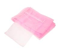 HEALSOPTHY 100pcs Pink Organza Drawstring Pouches 8x12 Inch Large Mesh Bags for Wedding Candy Jewelry Storage Packaging Party Favor