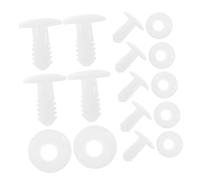 HEALSOPTHY 100pcs Plastic Doll Joints with Washers DIY Soft Connectors for Animal Skeletons Flexible Movable Parts for Crafting Stuffed Bears and Puppet Limbs
