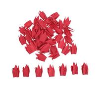 HEALSOPTHY 100pcs Red Origami Paper Cranes, Hanging Paper Crane Ornaments for Wedding Decorations, Shower and Birthday Party Backdrop, 10x10cm DIY Craft Supplies