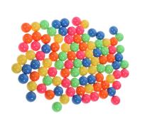 HEALSOPTHY 100pcs Small Solid Counting Balls for Educational Math Tools Colored Spheres in Orange Green Blue Yellow Red Smooth Surface Teaching for Preschool and Kindergarten Learning