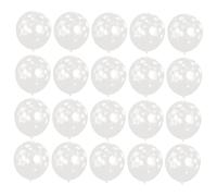 HEALSOPTHY 100pcs Thick Latex Balloons with Snowflakes Pattern Christmas Party Decoration for Birthday and Holiday Events DIY Balloon Garland and Home Festival Decor