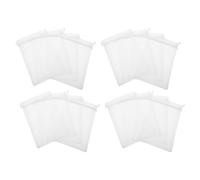 HEALSOPTHY 100pcs White Organza Drawstring Pouches Mesh Bags for Wedding Candy Jewelry Storage Romantic Bags with Easy Open Close Design