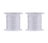 HEALSOPTHY 10Pcs 0.8Mm Crystal Elastic Jewelry Line White Elastic Thread for DIY Beaded Bracelets and Jewelry Making Crafts 10 Meters Beading Wire for Bracelet Stringing