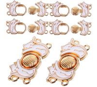 HEALSOPTHY 10Pcs Adjustable Jean Waist Buckles Detachable Pant Buttons for Waist Tightening Safe and Practical Sweater Clips for Jeans Skirts Dresses and Sweaters