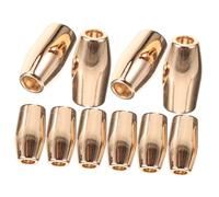 HEALSOPTHY 10Pcs Alloy Cord Stoppers Replacement for Clothing Drawstrings Metal Fastener Cord Locks for Hoodies Backpacks Lanyards Shoelaces Sportswear Multi Use Rope Tighteners