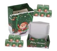 HEALSOPTHY 10pcs Christmas Surprise Bounce Boxes Foldable Pop Up Candy Containers for Party Favors Proposal Gift Red Packet with Gift Bag for Birthday Anniversary Holiday Celebration