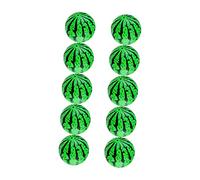 HEALSOPTHY 10pcs Inflatable Watermelon Beach Balls Lightweight Pool for Outdoor Summer Fun Soft Safe Design for Throwing Catching Kicking Games