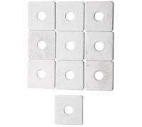 HEALSOPTHY 10pcs M8x25x2.0 Stainless Steel Square Washers for Bolts, Channel Bearing Plate Flat Washers Industrial Fastener Spacers for Plaster Repair and Heavy Duty Applications