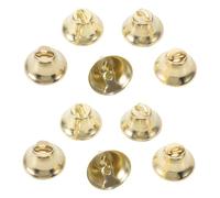 HEALSOPTHY 10PCS Metal Jingle Bells for Christmas Tree Decoration Small Solid Metal Xmas Pendants for DIY Crafts Jewelry Making Party Ornaments